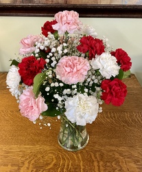 Eighteen Carnation Bouquet from Downeast Flowers in Sanford and Kennebunk, ME