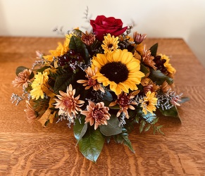 The Autumn Centerpiece from Downeast Flowers in Sanford and Kennebunk, ME