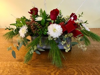 Country Christmas Bouquet from Downeast Flowers in Sanford and Kennebunk, ME